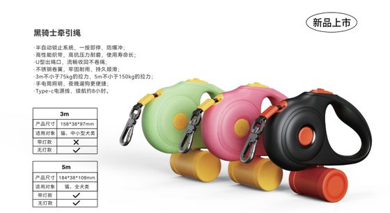 Bulk Animal Pet Supplies Heavy Duty Retractable Dog Leash Anti Pull