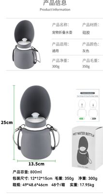 Pet Outdoor Water Bottle – Short English Selling Points
